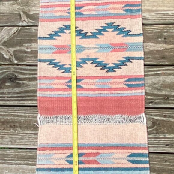 Southwestern Native Table Runner Center Rug Ethnic Aztec Indian Western 64 x 14" - Picture 6 of 12